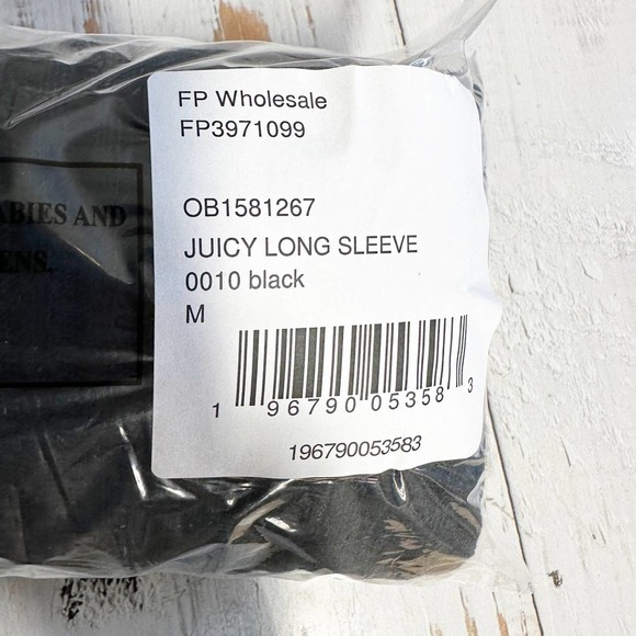 Free People Juicy Long Sleeve Top in Black - Picture 6 of 9